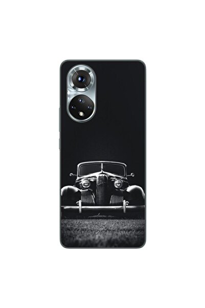 OEM Калъф, съвместим с Honor 50, силиконов гел TPU, модел  "Стар автомобил "