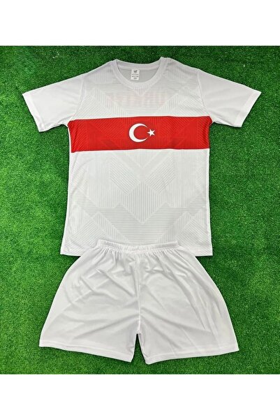 BARBITOS Türkiye isimsiz çocuk forması 2li set-beyaz