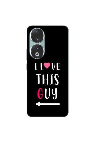 OEM Husa compatibila cu Honor 90 5G Silicon Gel Tpu Model Cupluri I love This...