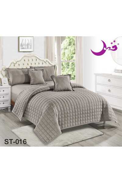 Moon Nefirin Compressed Bedspread Plain Summer 6 Piece Set-230*250 Plain Summ...