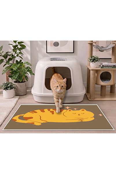Harika bir ev KEDİ VE KÖPEK TUVALETİ KUMU PASPASI 40X50 CM HAYVAN MATI (TURUN...