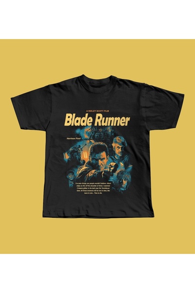 Grafftee Clothing Μπλουζάκι με στάμπα Blade Runner, Unisex, Oversize