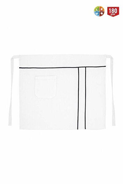 MyForm My form belted apron with pockets - white black