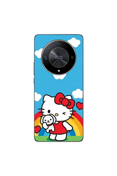 OEM Θήκη συμβατή με Honor Magic6 Lite από σιλικόνη gel TPU με σχέδιο Hello Ki...