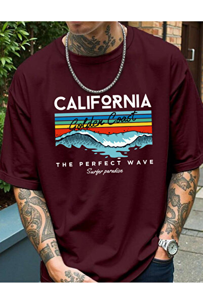 SUNFREE CALIFORNIA T-shirt za muškarce sa širokim izrezom i printom