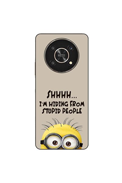OEM Husa compatibila cu Honor X30 Silicon Gel Tpu Model Mesaj Minion Shhhh