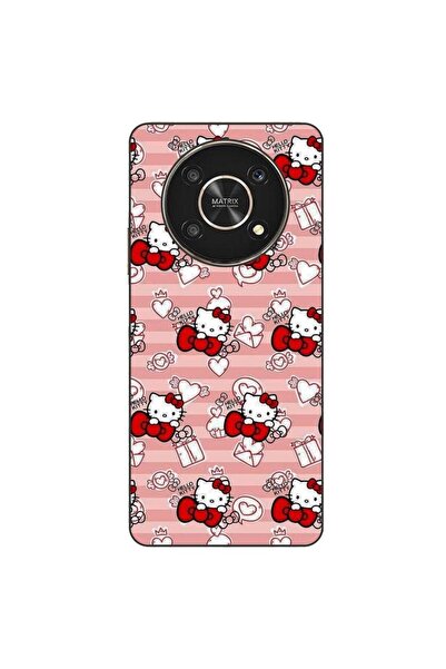 OEM Husa compatibila cu Honor X30 Silicon Gel Tpu Model Hello Kitty Roz Pattern