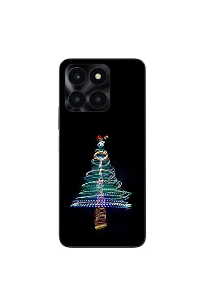 OEM Husa compatibila cu Honor X6a Silicon Gel Tpu Model Craciun Brad Neon