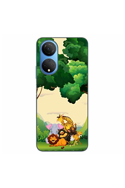 OEM Husa compatibila cu Honor X7 Silicon Gel Tpu Model Jungla cu Animale