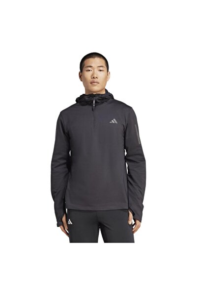 adidas Hanorac de bărbați cu mânecă lungă Own the Run, de iarnă, cu glugă și ...