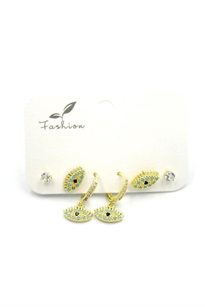 atastore2017 Multi-eye earrings - gold