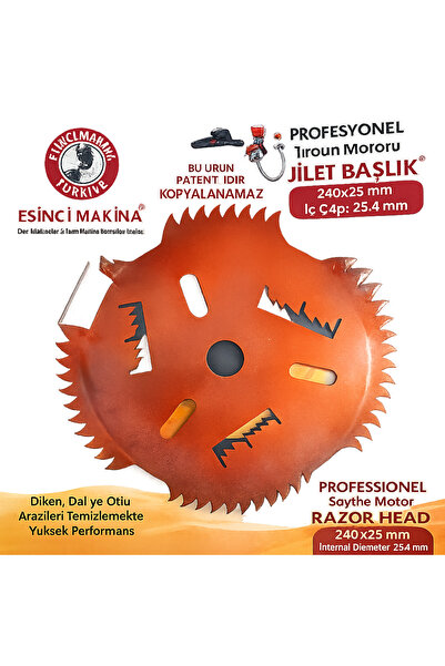 ESİNCİ MAKİNA Profesyonel Tırpan Motoru Jilet Başlığı
