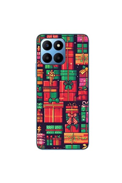 OEM Case compatible with Honor X8 5G Silicon Gel Tpu Pattern Pixel Art Gifts