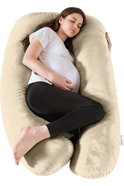 COTTON HOME ® Pregnancy Pillows for Sleeping, U Shaped Full Body Maternity Pi...
