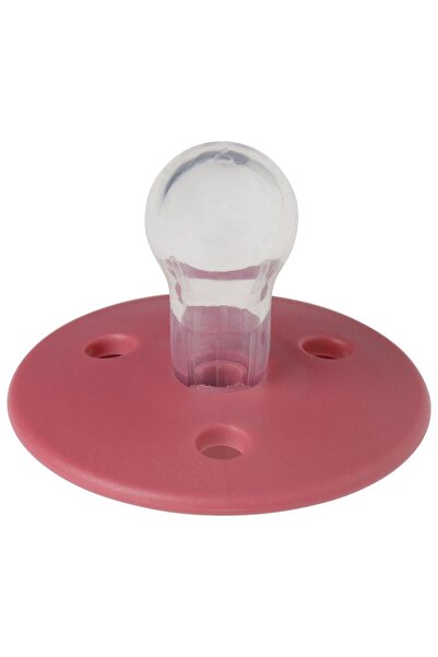 Mininor - Round Pacifier Silicone - 6M+ - Rhubarb