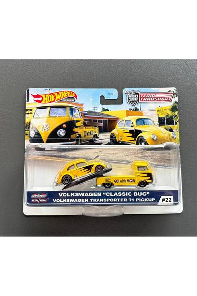 HOT WHEELS Premium Team Transport #22 Volkswagen Transporter T1 Pickup & Clas...