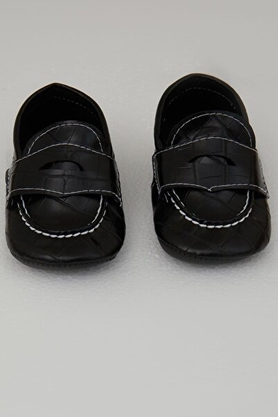 Bebiccino Baby Boy Saraçlı Booties Shoes, Size 18-19, Black