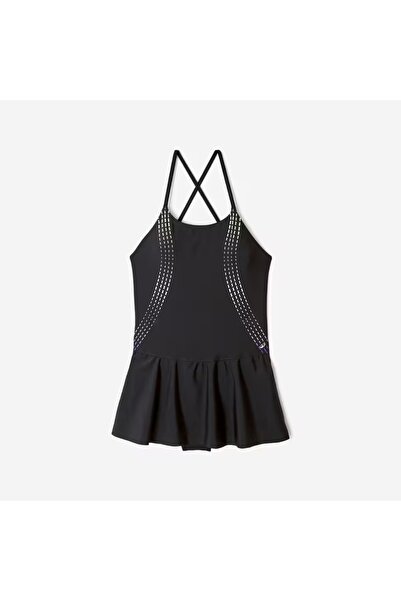 Decathlon Çocuk Çapraz Sırt Detaylı Etekli Mayo - Sarı - LILA