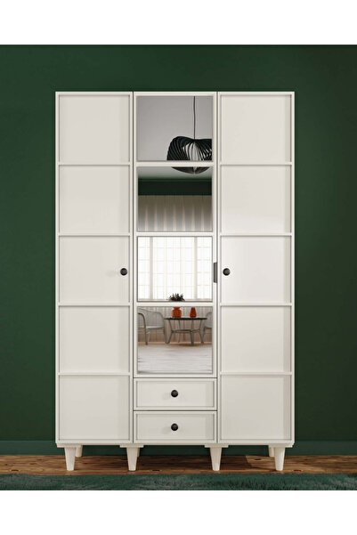 miracool Zambak 3 kapaklı dolap / gardrop / komple mdf