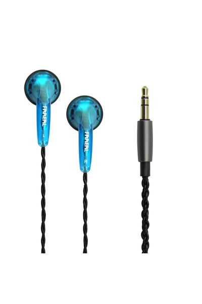 Choice9 BK Wire Blue No Mic FAAEAL Earphones Iris 2.0 In Ear Earbuds 3.5mm Du...