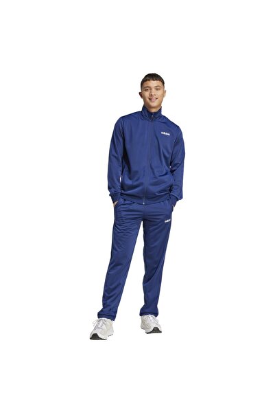 adidas Mens Tracksuit Set - Sportswear Essentials Linear Tracksuit S