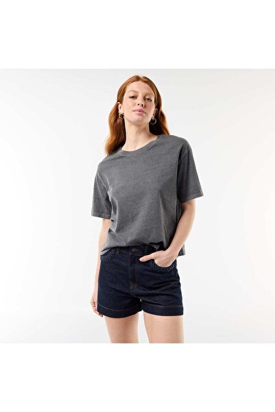 KIABI Denim shorts with braided pockets BLUE