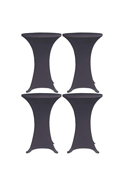 vidaxl Husă elastică pentru masă, 4 buc., antracit, 80 cm