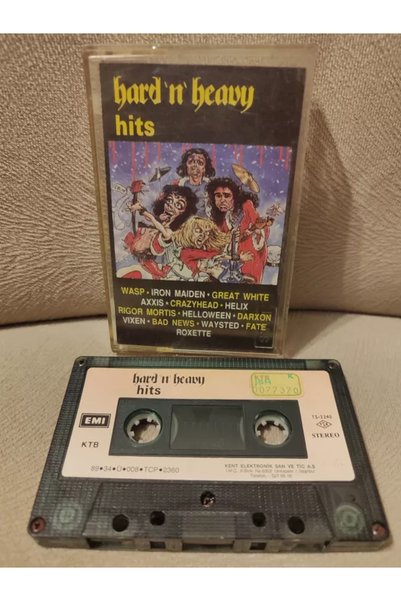 Plakperest Hard’N’Heavy Hits - 1989 Türkiye Basım Kaset - Kağıtlı 2.EL