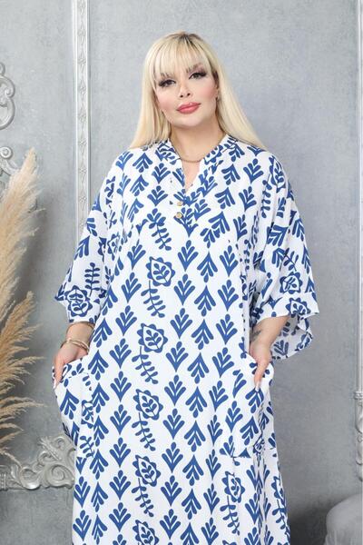mervemoda Women's large size woven dress