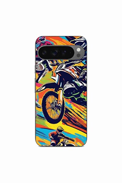OEM Husa compatibila cu Google Pixel 9 Pro XL Silicon Gel Tpu Model Motocross...