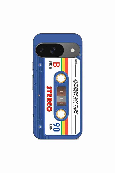 OEM Husa compatibila cu Google Pixel 9 Silicon Gel Tpu Model Caseta Vintage M...