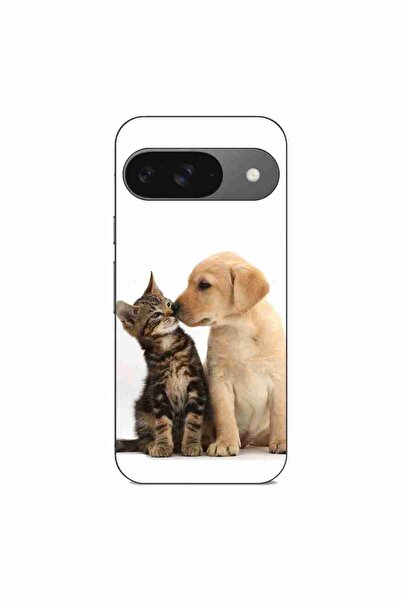 OEM Калъф, съвместим с Google Pixel 9, силиконов гел TPU, с шарка Котенца, Ку...