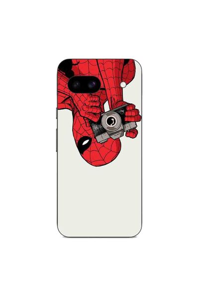OEM Калъф, съвместим с Google Pixel 8A, силиконов гел TPU, модел Спайдърмен