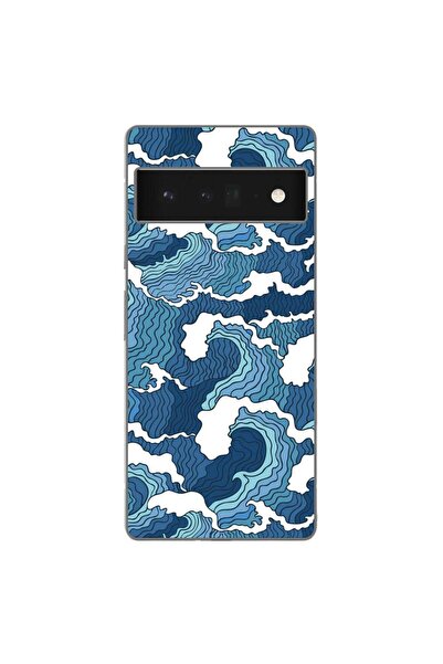 OEM Husa compatibila cu Google Pixel 6 Pro Silicon Gel Tpu Model Crazy Waves