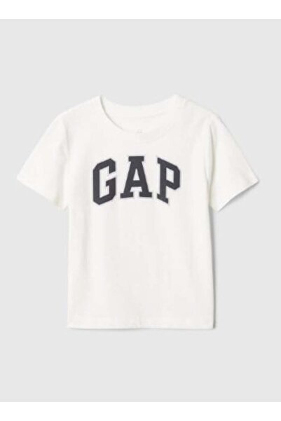 GAP Kids Gap Erkek Bebek Bisiklet Yaka Basic Baskılı Kısa Kol Tişört 1-5 Yaş ...