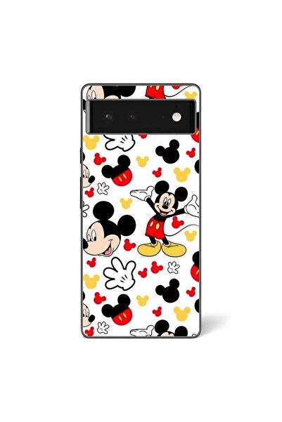 OEM Husa compatibila cu Google Pixel 6 Silicon Gel Tpu Model Mickey Cool Pattern