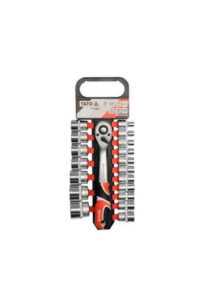 yato Set Tubulare+Antrenor 19Piese, 1/2''