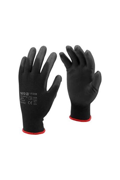 yato Protective Gloves, Nylon, Black, Size 9