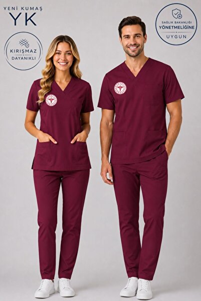 Simirna Üniforma Set de uniforme medicale din Lycra premium, uniformă pentru ...