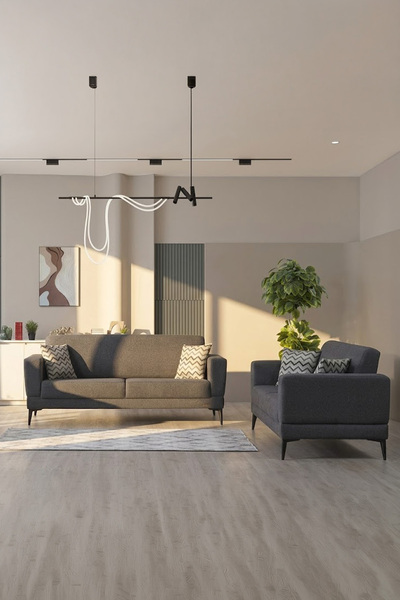 İYENA HOME LİVİNG Victor 3+3 Sırt Mekanizmalı Modern Koltuk Takımı