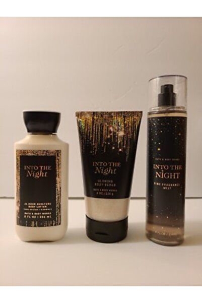 Bath & Body Works Into The Night Fragrance mist, Body scrub and body lotion