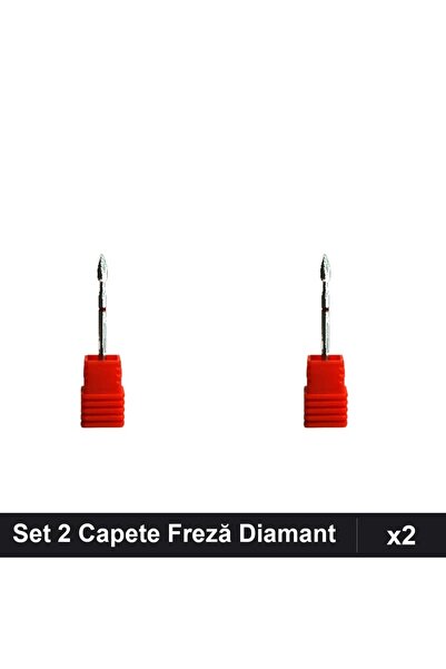 NAİLS Set 2 Capete Freză Diamant Unghii, Manichiură Profesională, Polisare