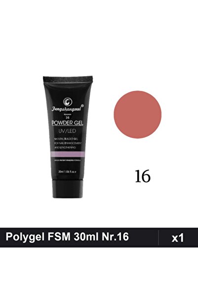 FSM Polygel 30ml Nr.16, Gel Constructie Unghii, Manichiura UV/LED Profesionala