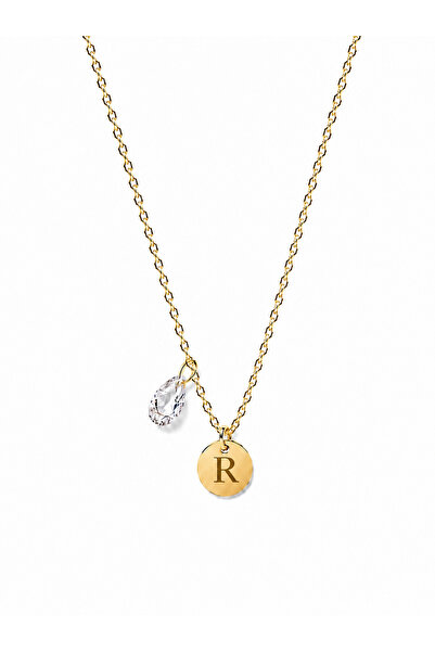 Rossetto Atelier Stainless Steel Letter R Chubby Necklace