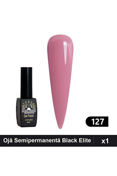 global fashion Ojă Semipermanentă Black Elite 8ml, Global Fashion, Manichiură...