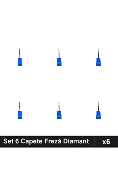 NAİLS Set 6 Capete Freză Diamant Unghii, Manichiură Profesională, Pedichiură ...