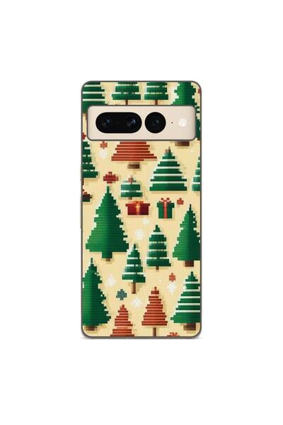 OEM Husa compatibila cu Google Pixel 7 Pro Silicon Gel Tpu Model Pixel Art Ch...