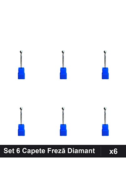 NAİLS Set 6 Capete Freză Diamant Unghii, Manichiură Profesională, Pedichiură