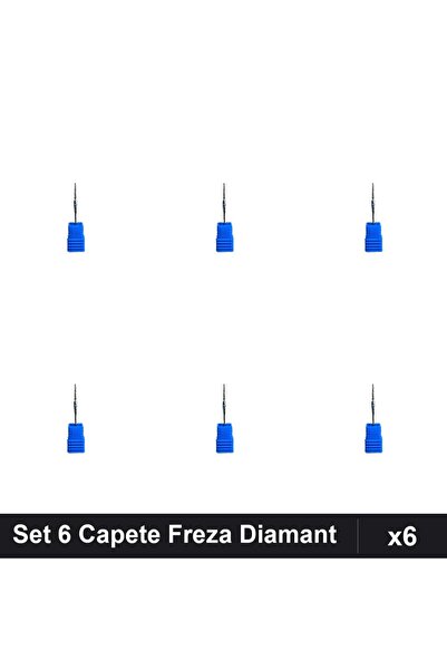 NAİLS Set 6 Capete Freza Diamant pentru Unghii, Manichiura Profesională Pedic...