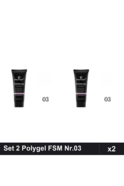 FSM Set 2 Polygel 30ml Nr.03, Constructie Unghii, Manichiura Profesionala